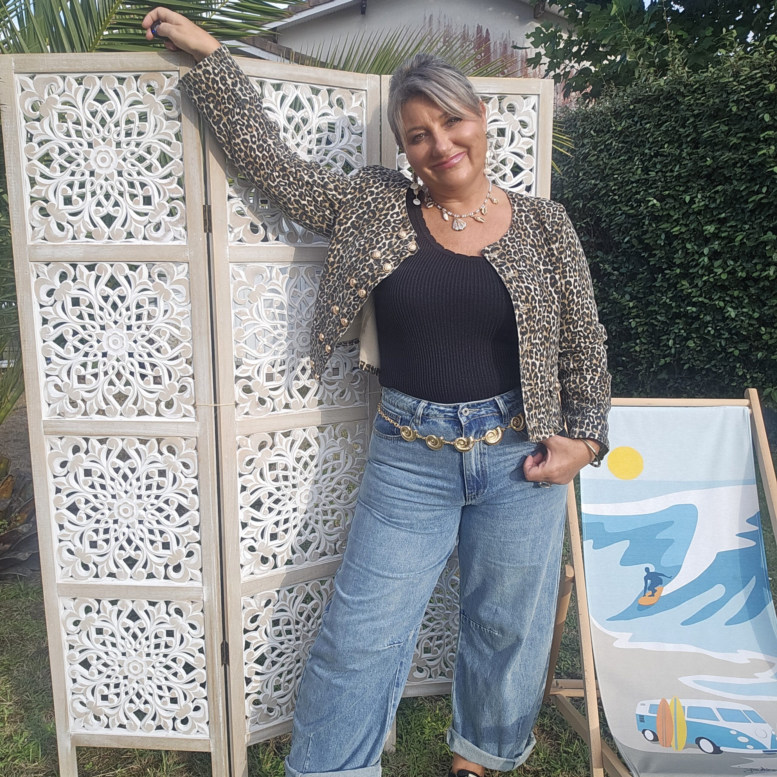 Jean's bleu large "ballon" – Image 2