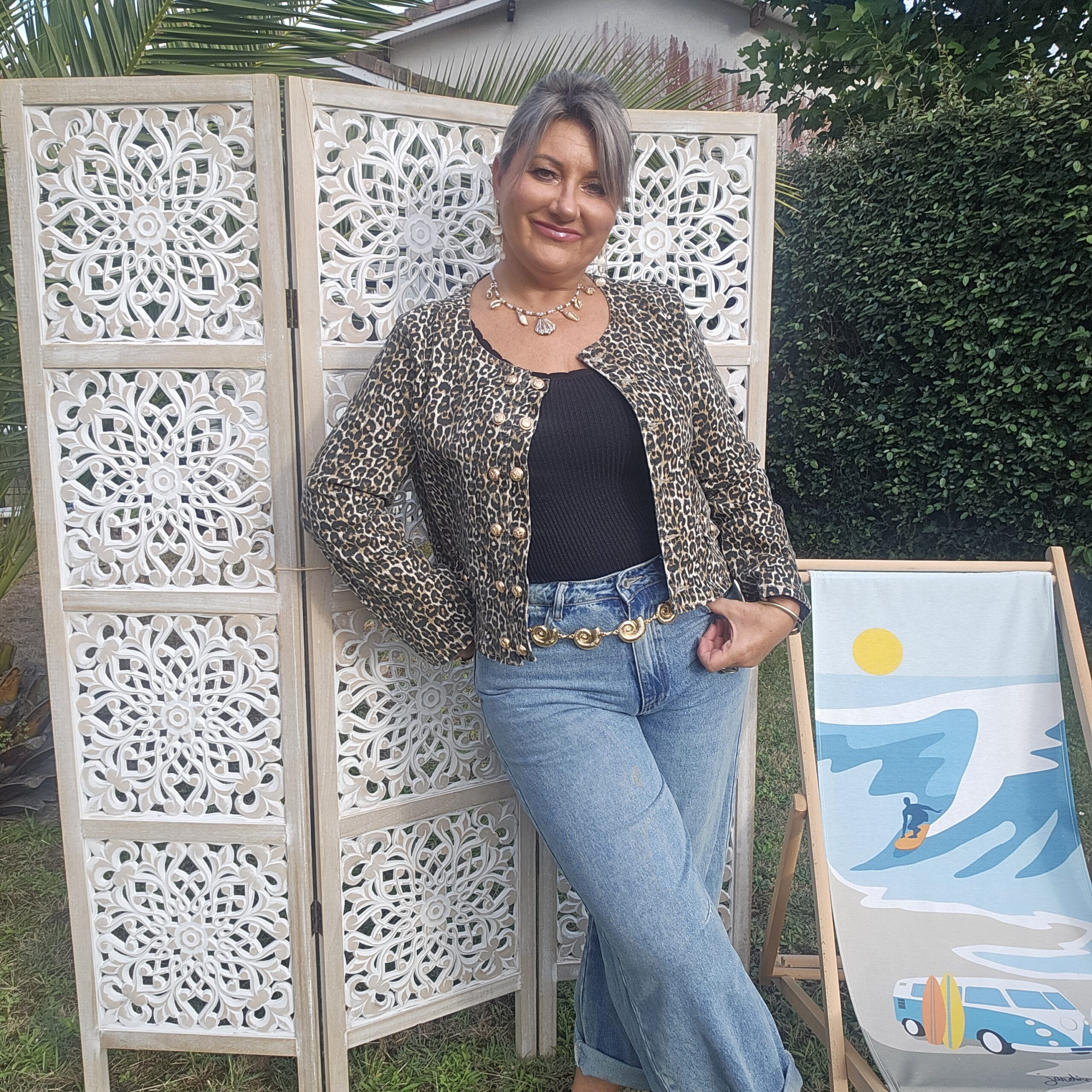 Jean's bleu large "ballon" – Image 3