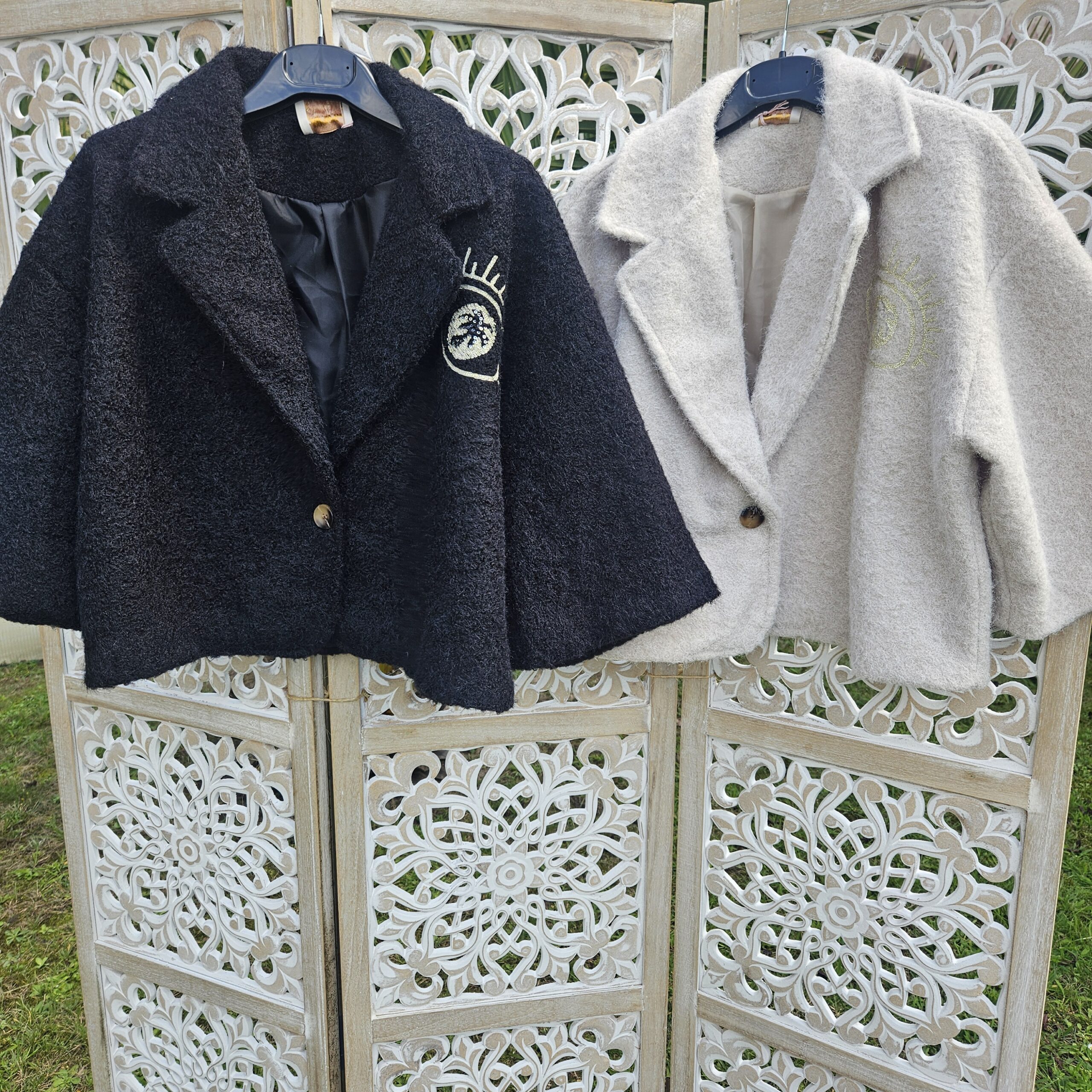 Veste courte manches larges 3/4