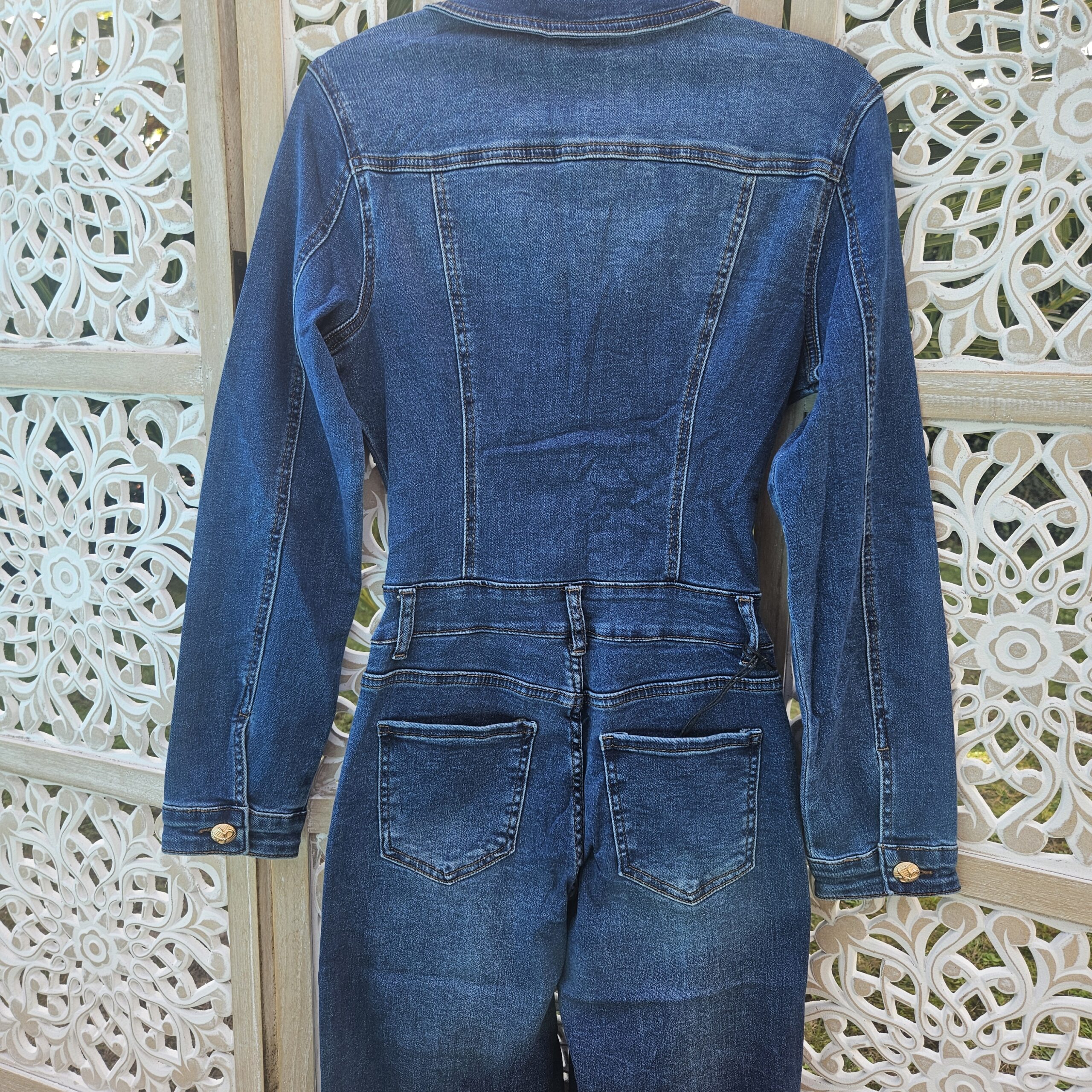 Combinaison en jean stretch à zip – Image 27