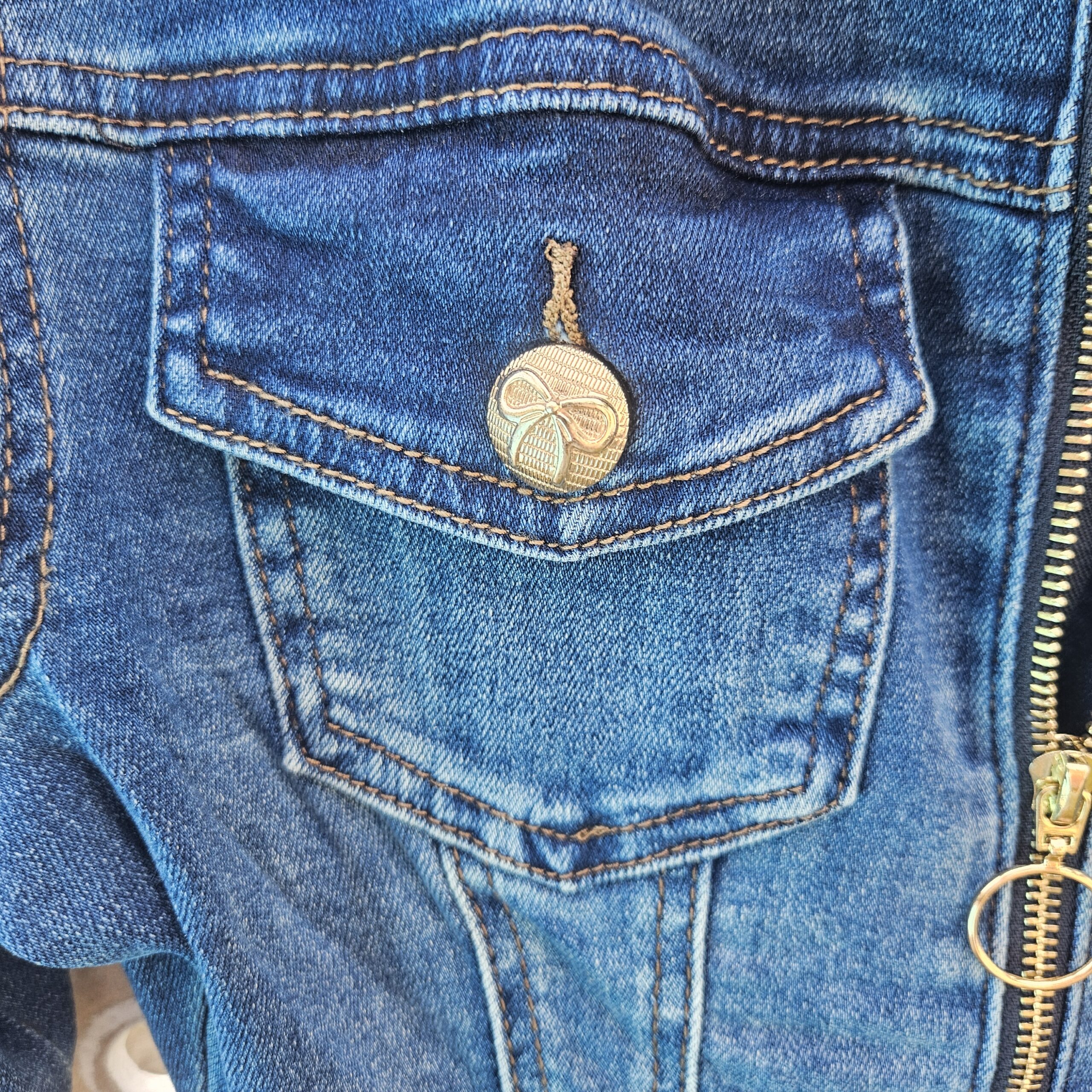 Combinaison en jean stretch à zip – Image 28