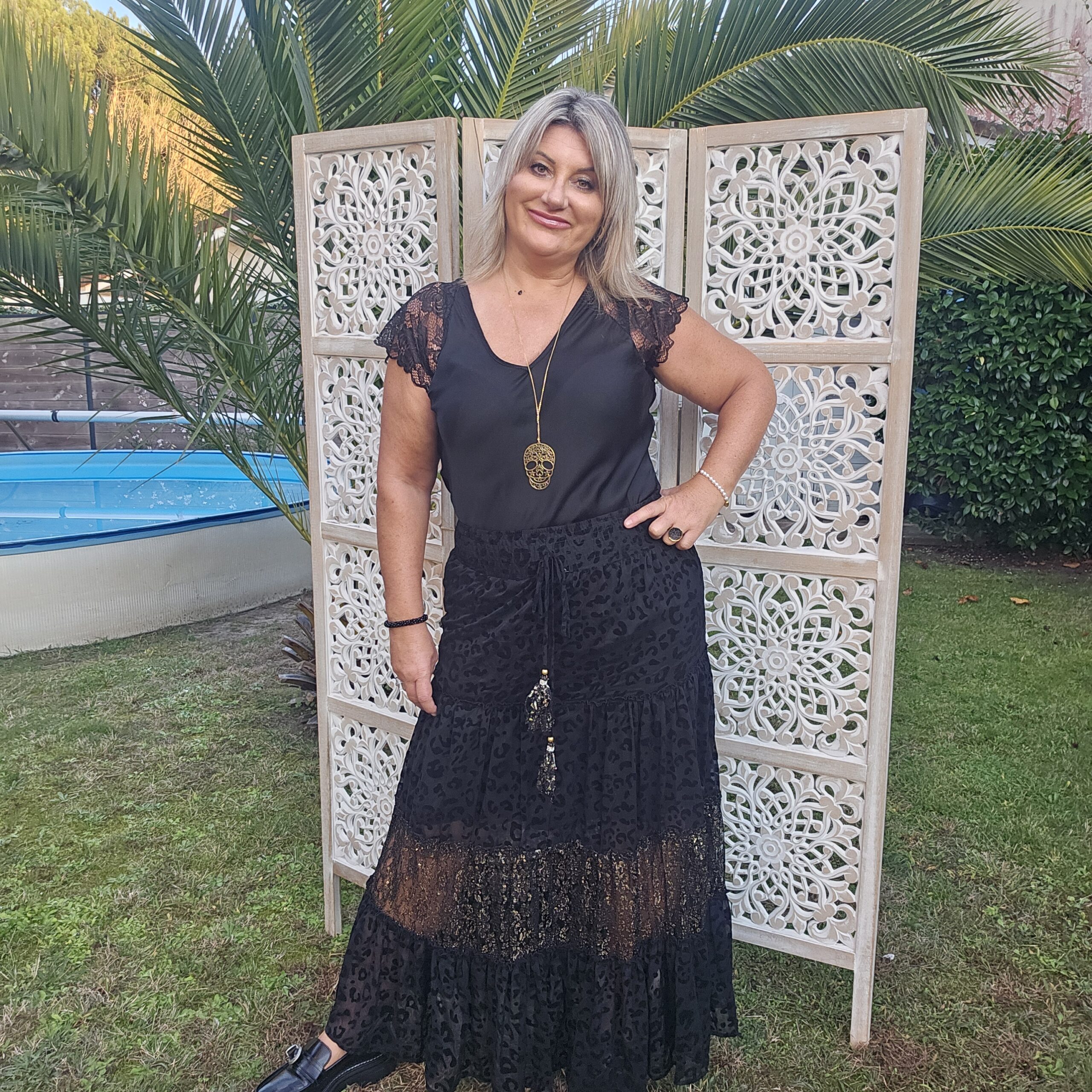 Jupe longue noire Last Queen – Image 4