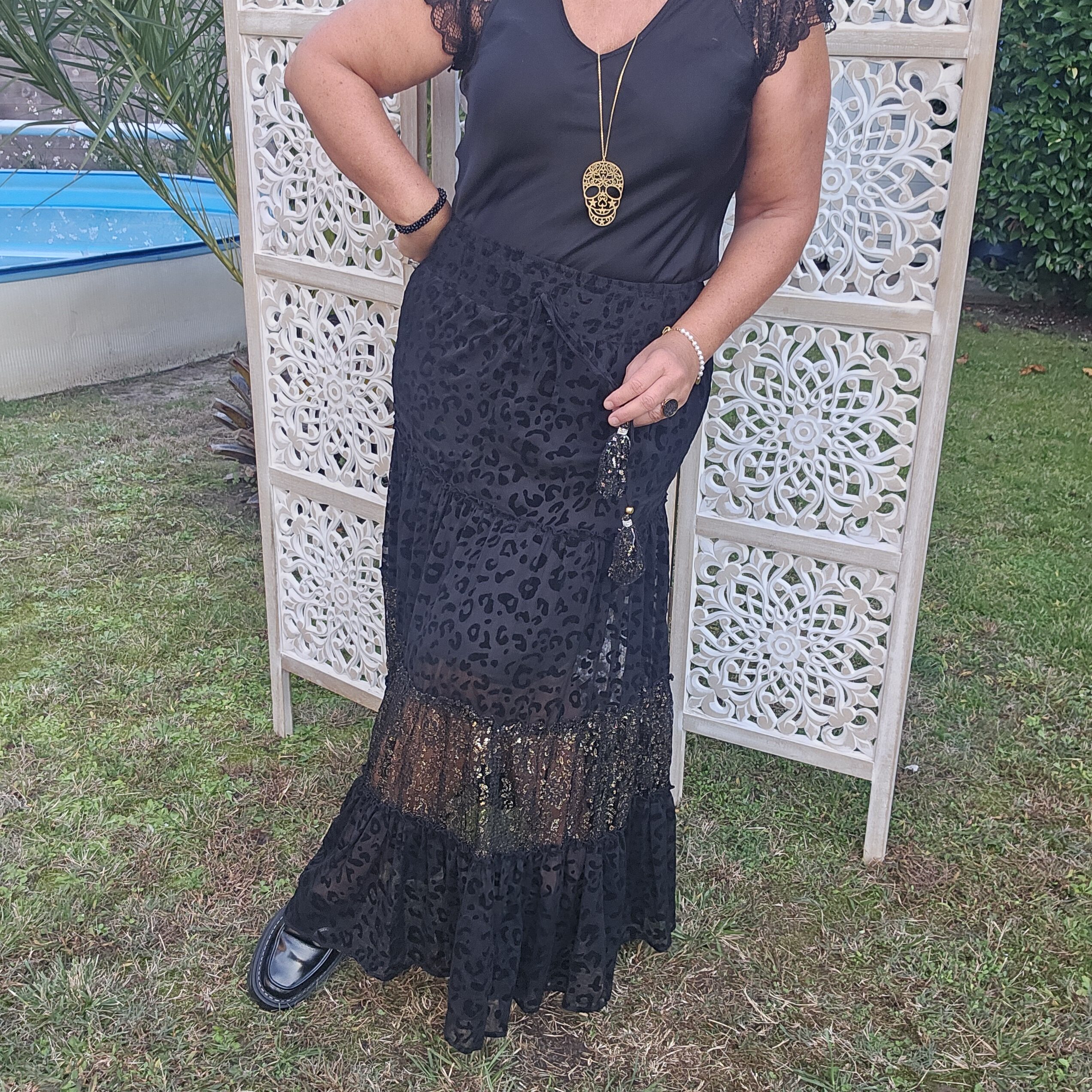 Jupe longue noire Last Queen – Image 7