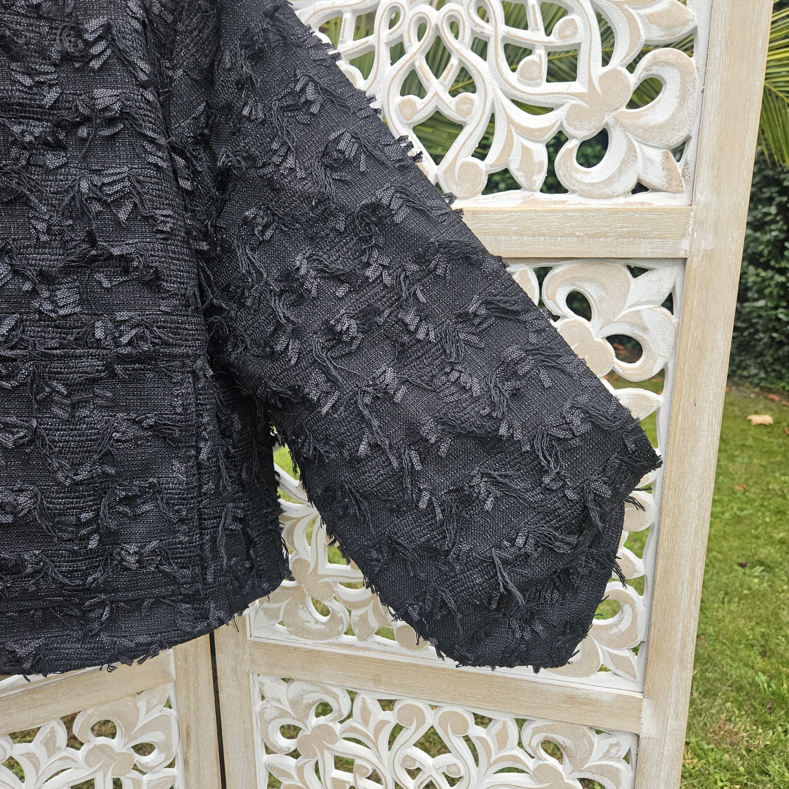 Veste courte noire en tweed – Image 19
