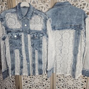 Chemise en Jean et dentelle