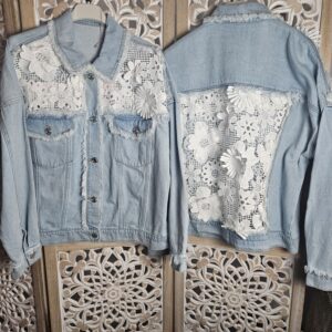 Veste en Jean et dentelle