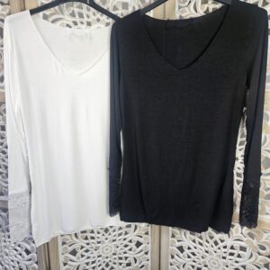 Sous pull manches dentelle