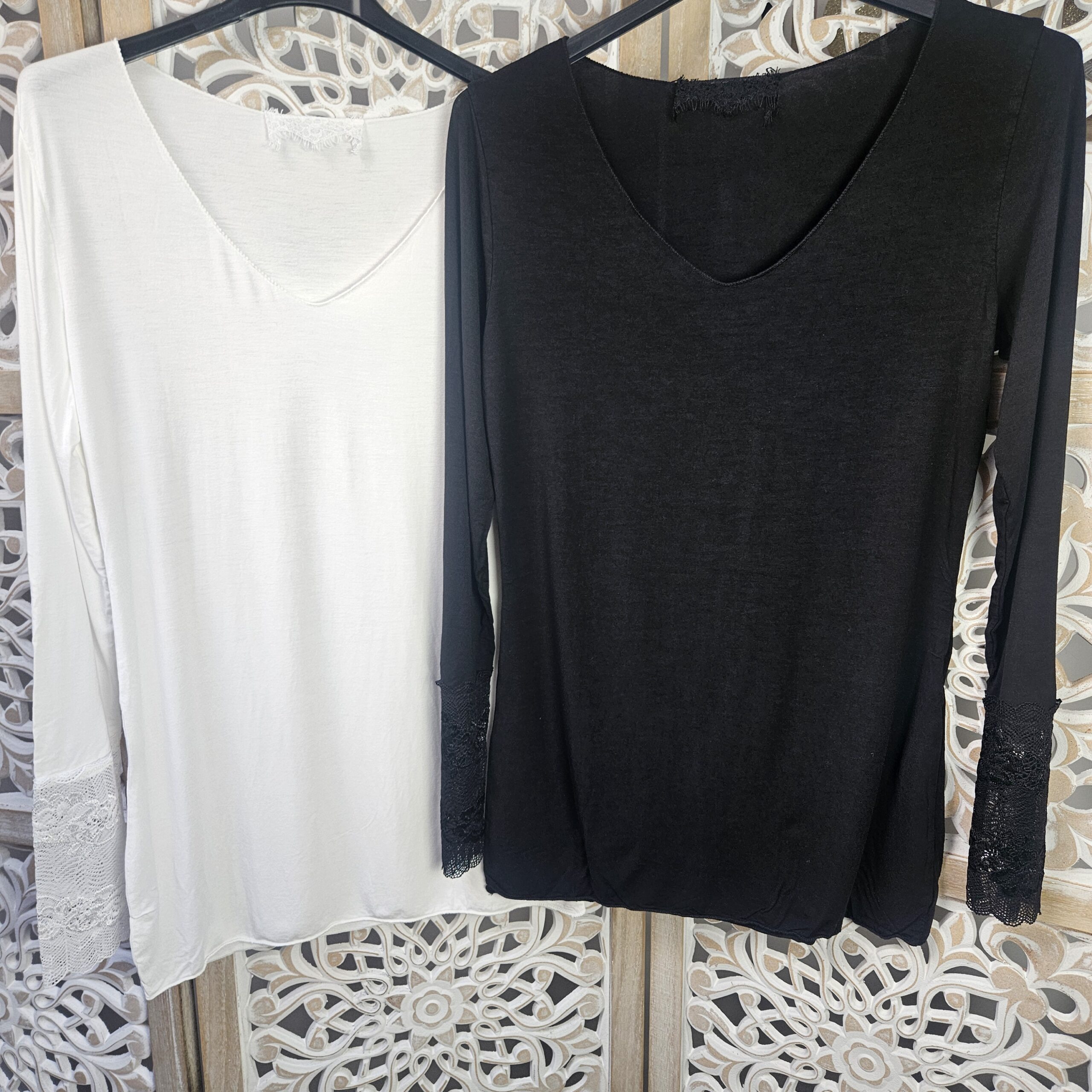 Sous pull manches dentelle