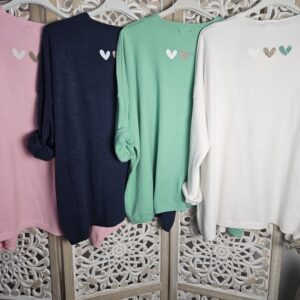 Gilet oversize 3 cœurs