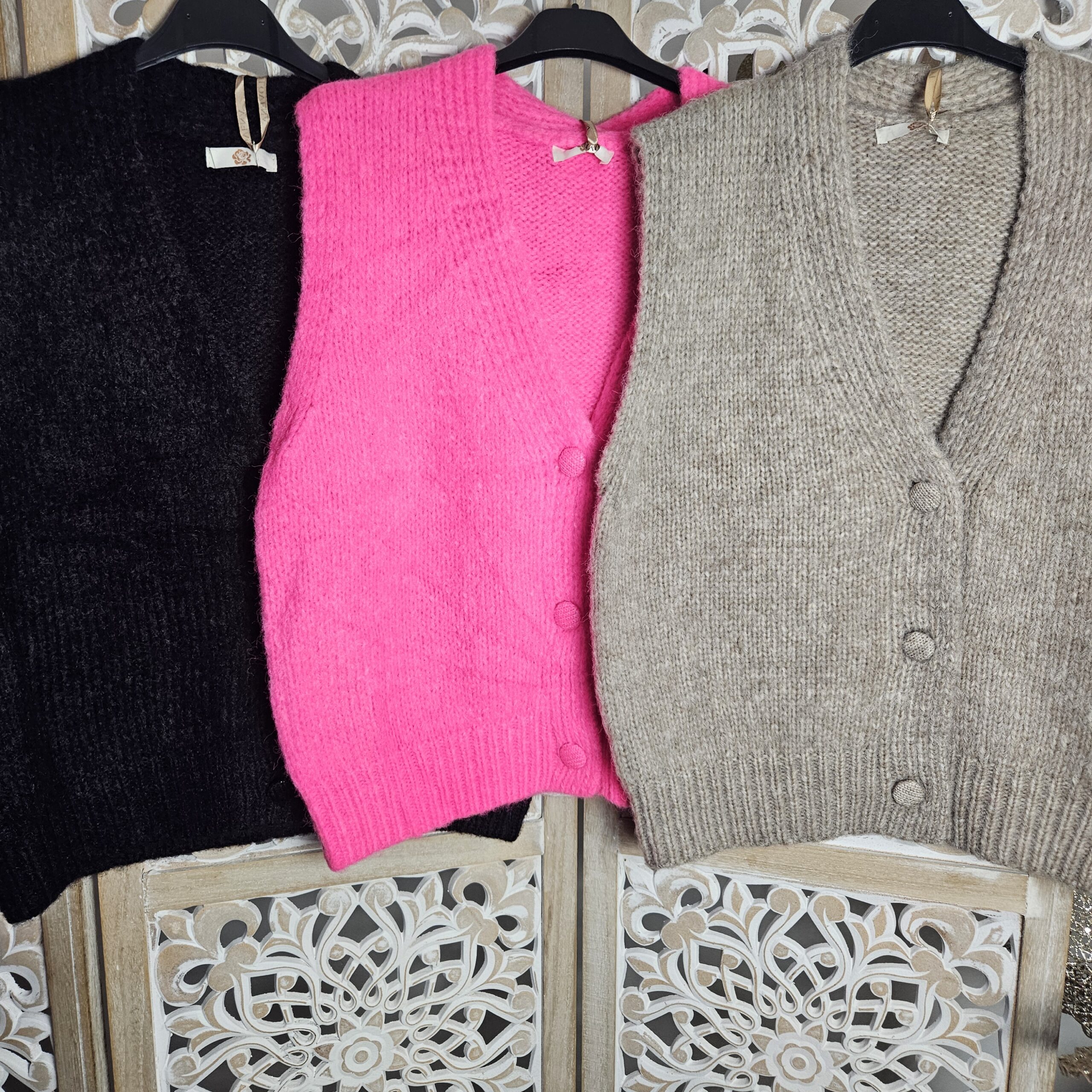Gilet sans manches 3 boutons