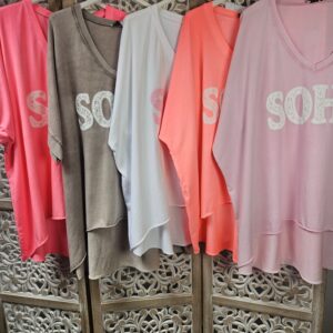 T shirt oversize SOHO dentelle