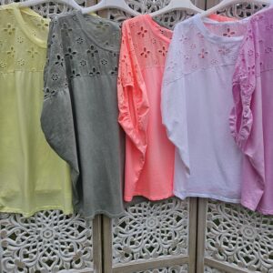 T shirt oversize brodé