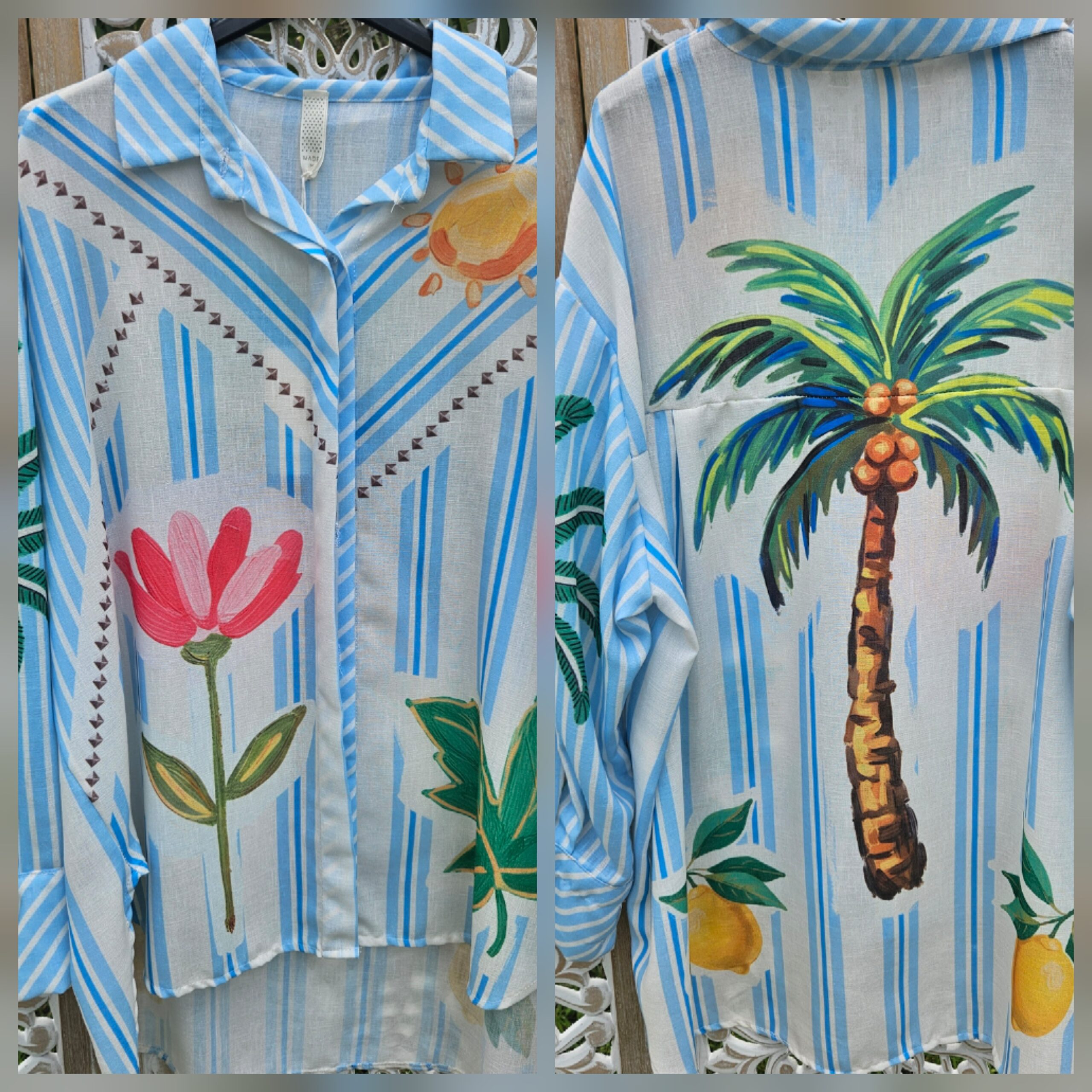 Chemise imprimée oversize