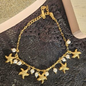 Bracelet étoile de mer et perles