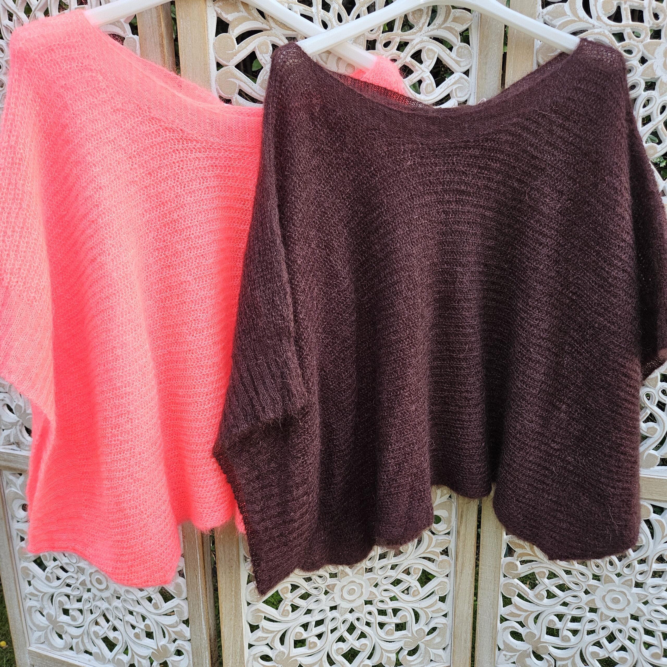 Pull oversize épaule dénudée