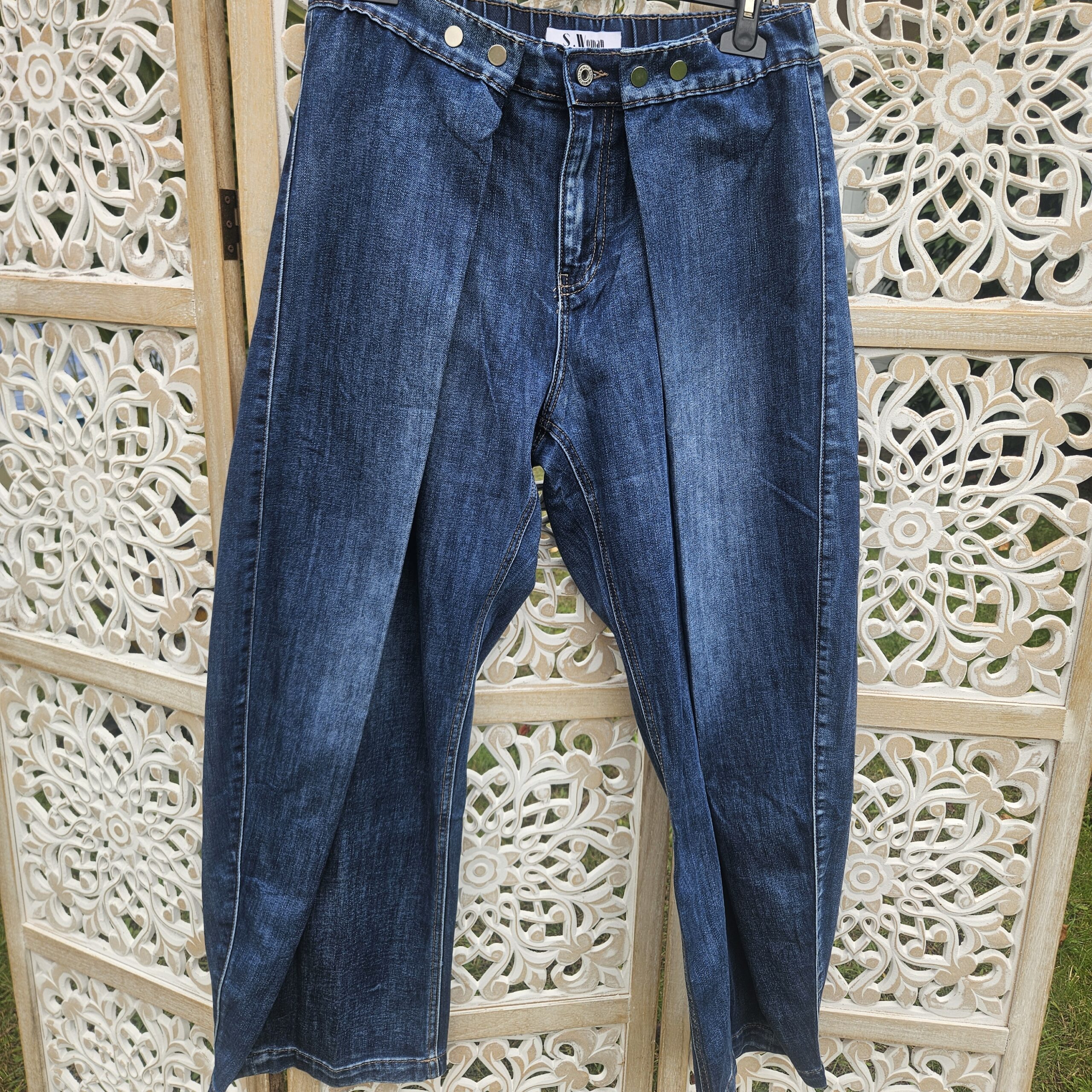 Jeans bleu drapé – Image 14