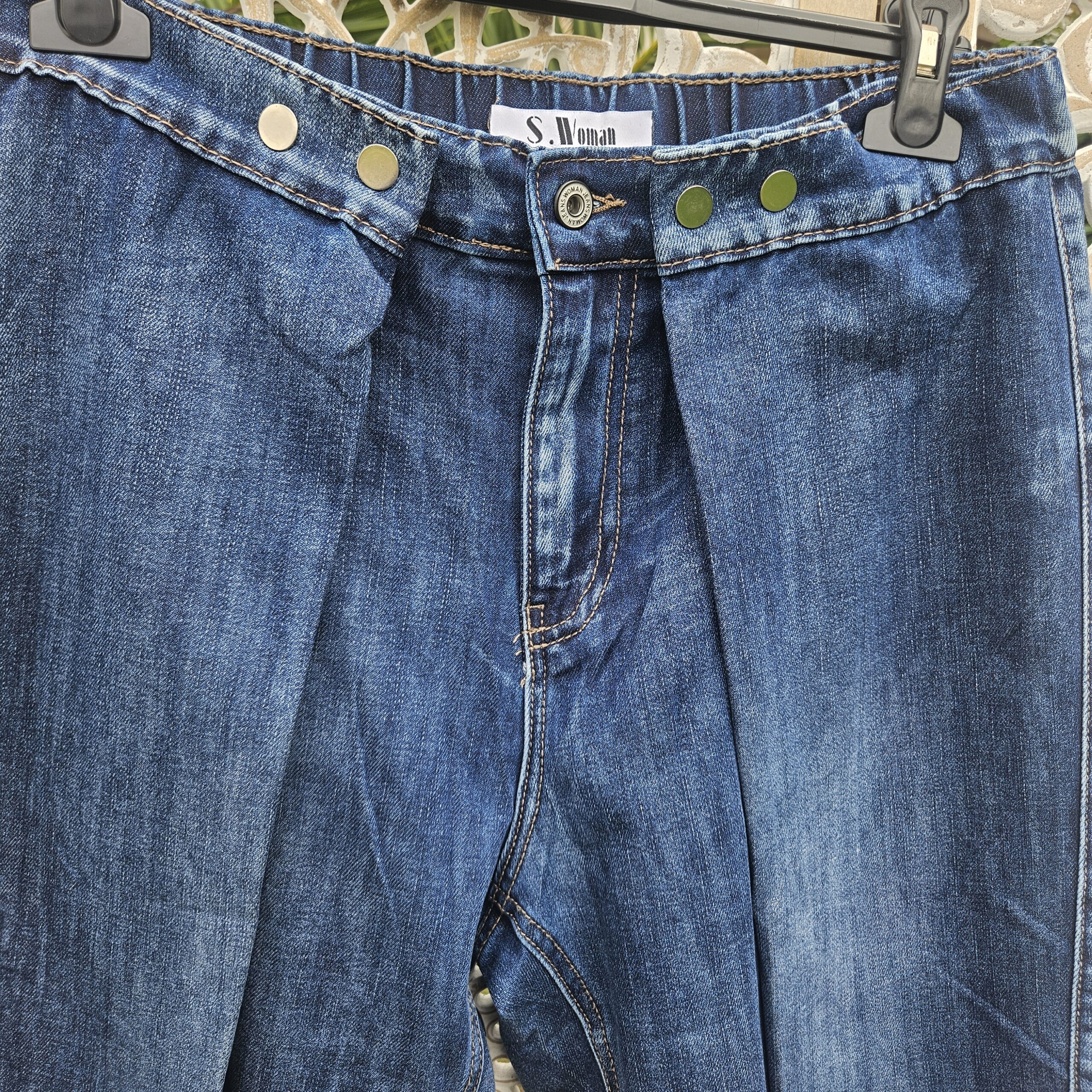Jeans bleu drapé – Image 15