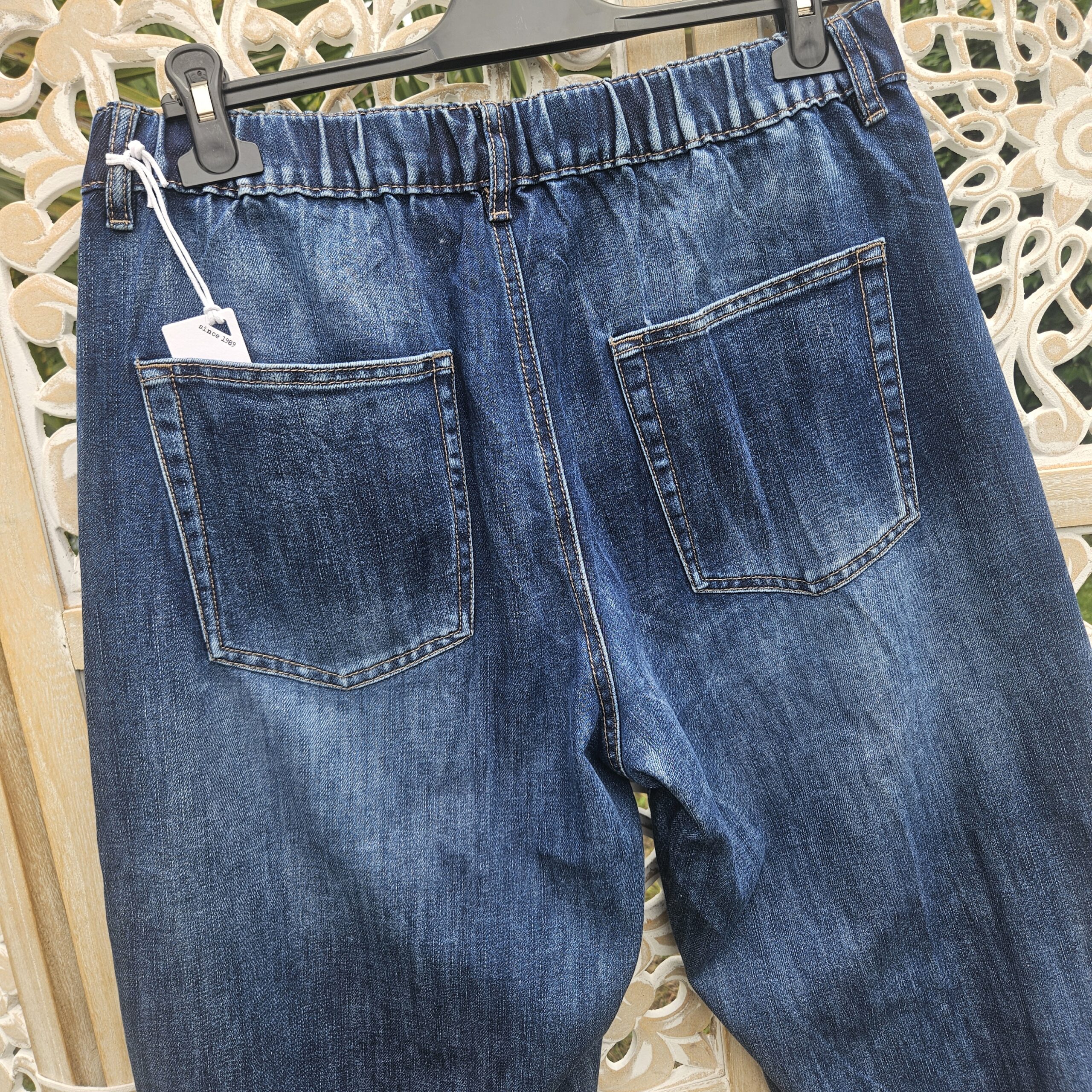Jeans bleu drapé – Image 17